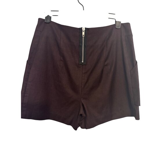 2/$30 J Brand 28 Dressy Shorts With Back Zipper In Dark Brown - Picture 13 of 16
